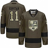 Glued Los Angeles Kings #11 Anze Kopitar Green Salute to Service NHL Jersey,baseball caps,new era cap wholesale,wholesale hats